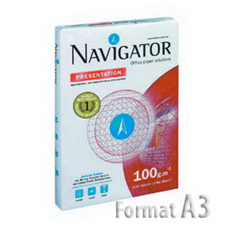 Papīrs NAVIGATOR PRESENTATION A3 100 g/m2, 500 loksnes/iepakojumā