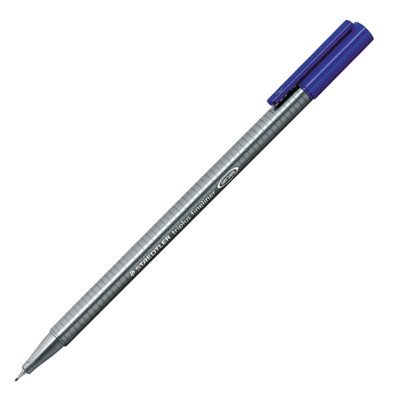 Flomasterveida pildspalva STAEDTLER TRIPLUS fineliner, 0.3mm, zila tinte