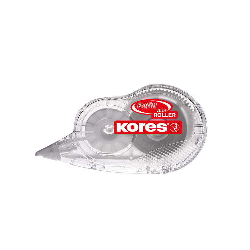 Korekcijas rolleris KORES REFILL 4.2mm x 10m, caurspīdīgs korpuss