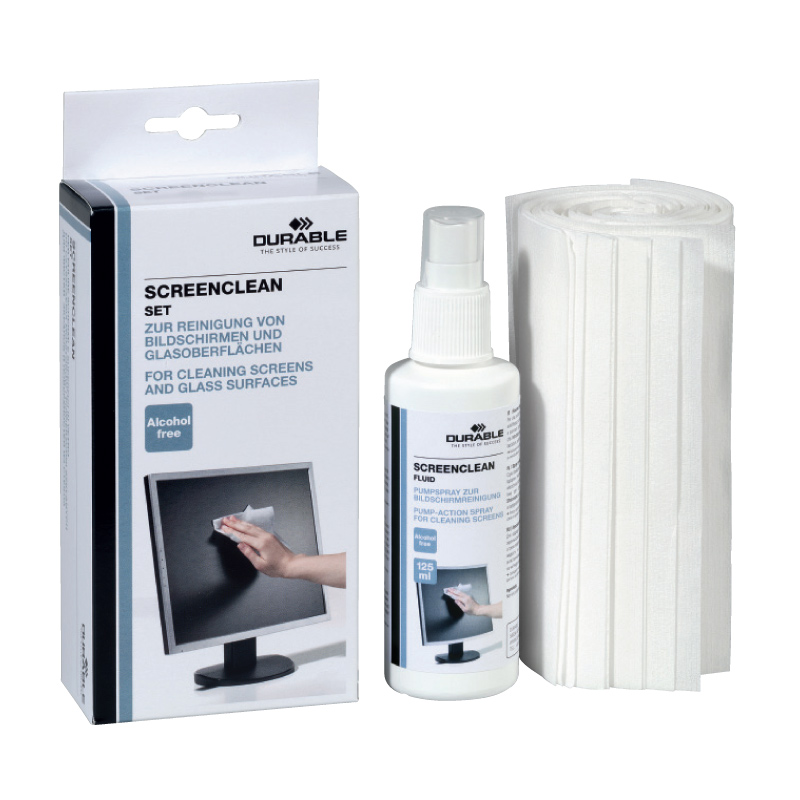 Tīrīšanas šķidrums DURABLE Screenclean, 125ml