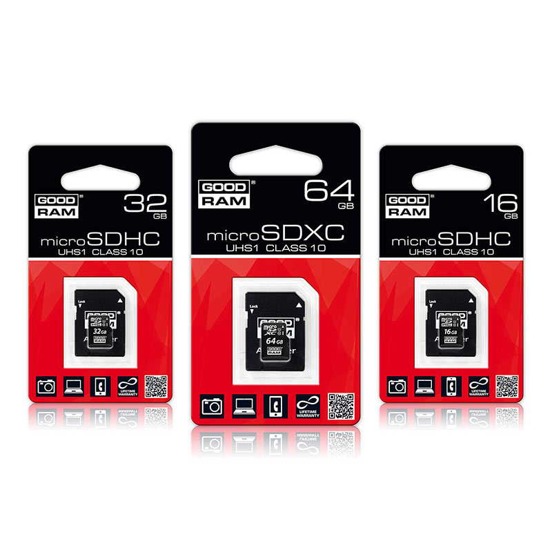 Atmiņas karte GOODRAM microSDXC 64GB class 10 UHS I + adapteris