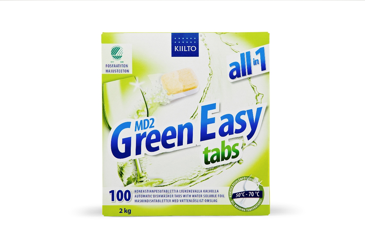 Tabletes trauku mazgājamai mašīnai KIILTO Green Easy 100*18g