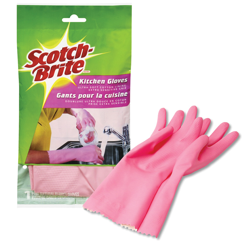 Saimniecības cimdi 3M Scotch-Brite Kitchen, gumijas, izmērs S