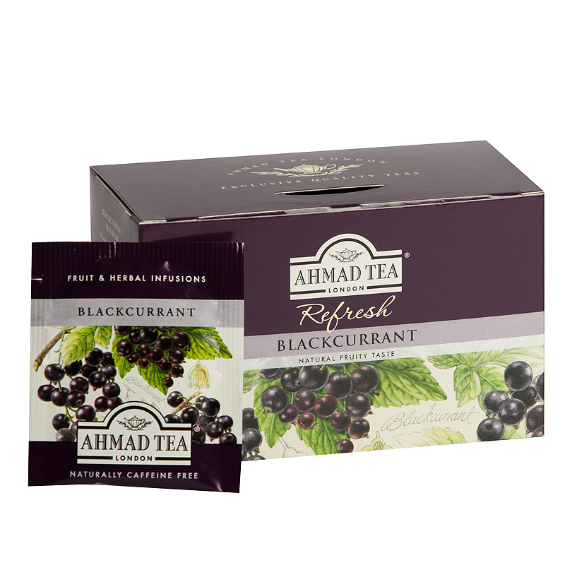 Tēja AHMAD Alu BLACKCURRANT, 20 maisiņi x 1.8 g paciņā