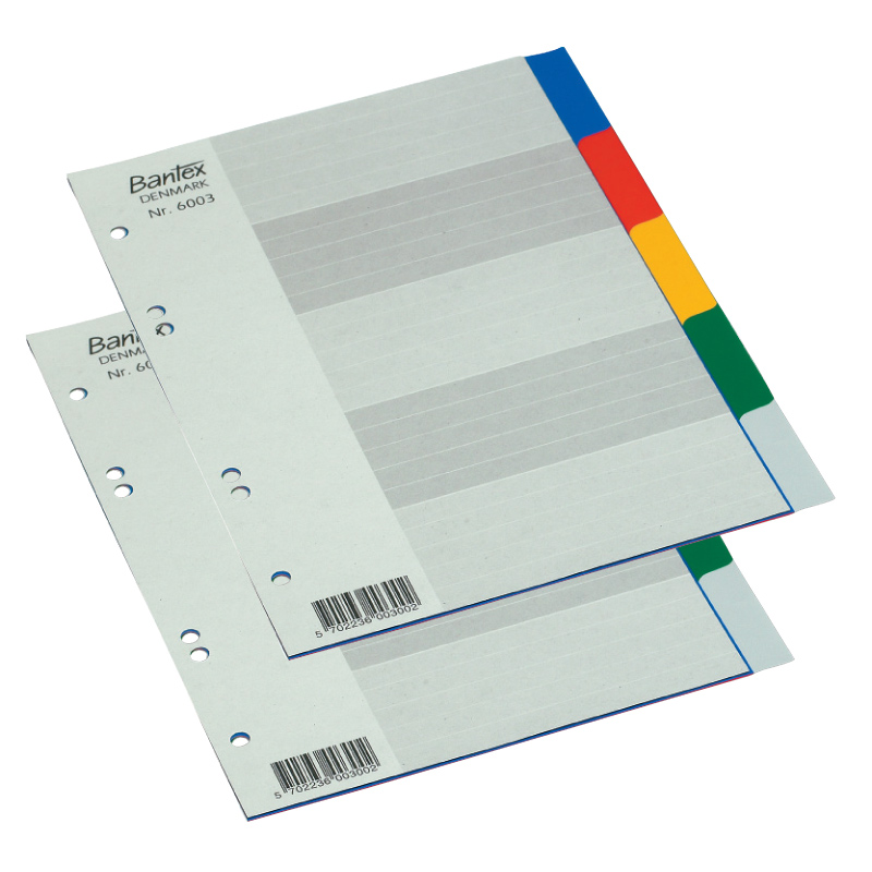 Sadalītājs dokumentiem Bantex Strong Line A5 formāts, 1-5 krāsains