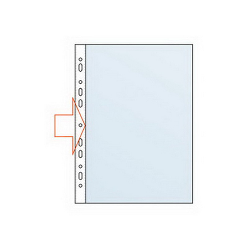 Kabata dokumentiem Esselte A4 formāts, 75 mkr., matēta, 100gab., atveras no sāna