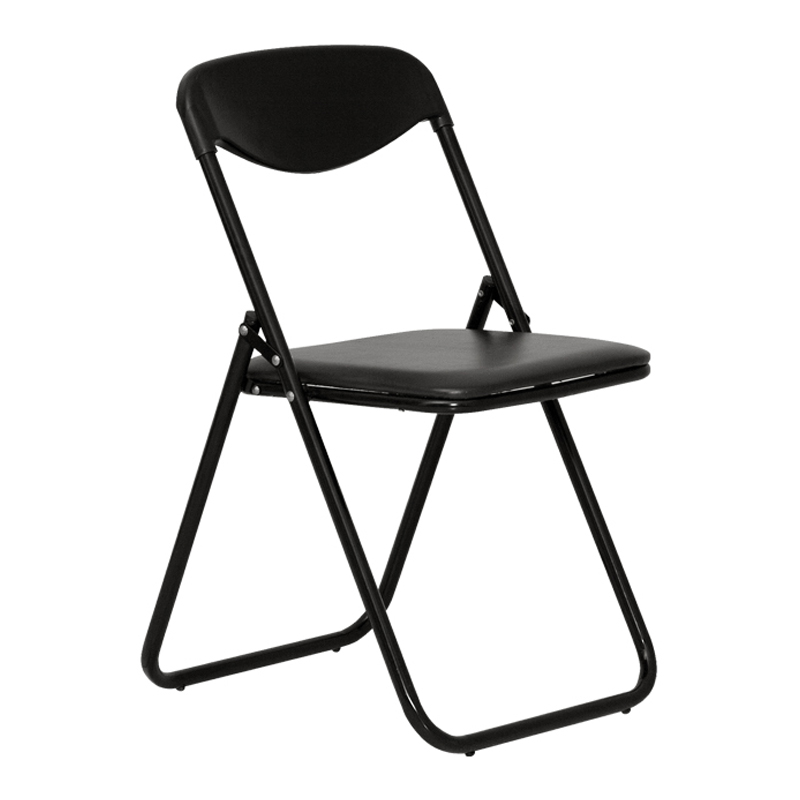 Konferenču krēsls NOWY STYL JACK V-4 saliekams, melnas ādas imitācija
