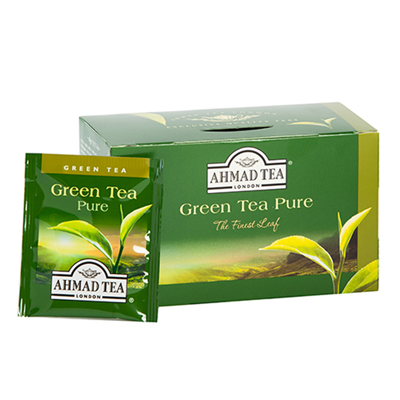 Zaļā tēja AHMAD Alu GREEN, 20 maisiņi paciņā